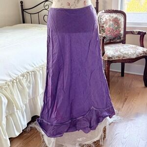 jezebel purple layered maxi skirt size small